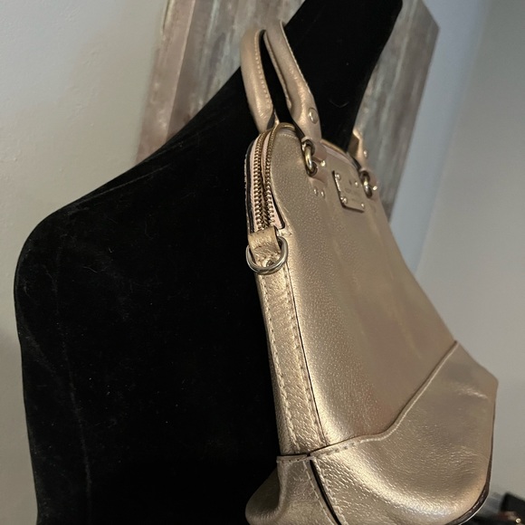 EUC Kate Spade Wellesley Rachelle Gold Leather Handbag - Picture 5 of 16